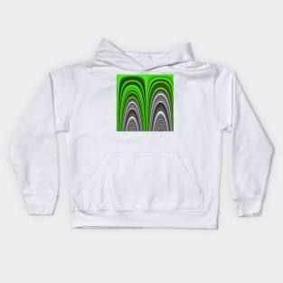 uplifting green and silver Kids Hoodie